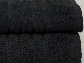 Полотенце махровое 50x90 Ecotton Черное 420