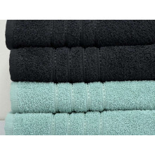 Полотенце махровое 50x90 Ecotton Черное 420