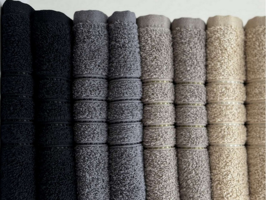 Полотенце махровое 70x140 Ecotton Черное 420