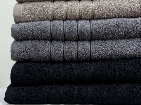 Полотенце махровое 50x90 Ecotton Черное 420