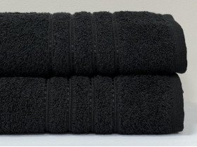 Полотенце махровое 70x140 Ecotton Черное 420