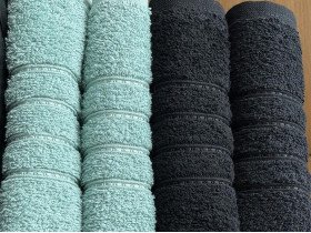 Полотенце махровое 70x140 Ecotton Черное 420