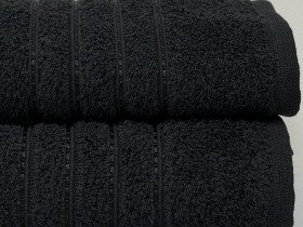 Рушник махровий 50x90 Ecotton Чорний 420