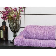 Рушник махровий 70x140 Ecotton Lilac 550