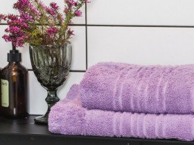 Полотенце махровое 50x100 Ecotton Lilac 550