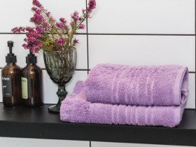 Полотенце махровое 50x100 Ecotton Lilac 550