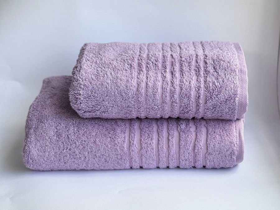 Рушник махровий 70x140 Ecotton Lilac 550
