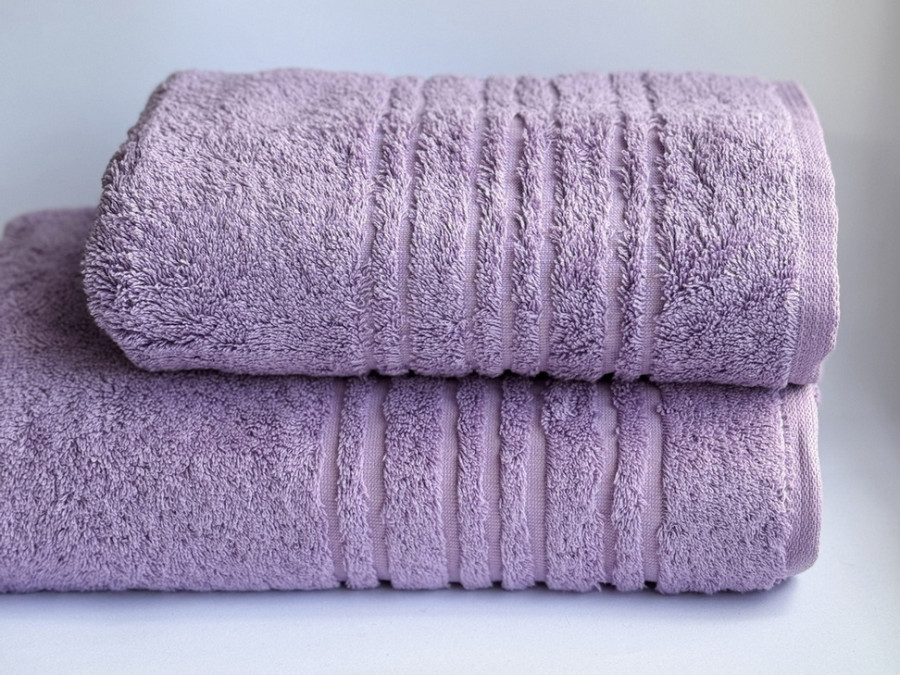 Рушник махровий 70x140 Ecotton Lilac 550