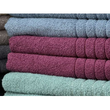 Полотенце махровое 70x140 Ecotton Малиновое 420