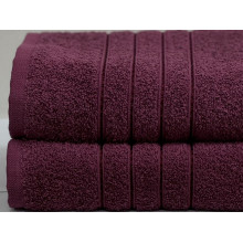 Полотенце махровое 70x140 Ecotton Малиновое 420