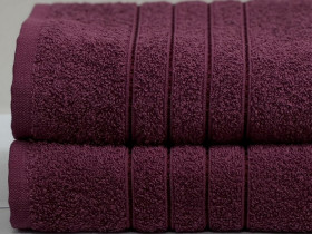 Полотенце махровое 70x140 Ecotton Малиновое 420