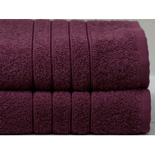 Полотенце махровое 50x90 Ecotton Малиновое 420
