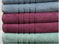 Полотенце махровое 50x90 Ecotton Малиновое 420