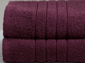 Полотенце махровое 70x140 Ecotton Малиновое 420