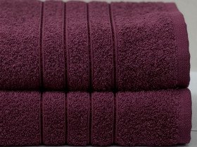 Полотенце махровое 70x140 Ecotton Малиновое 420