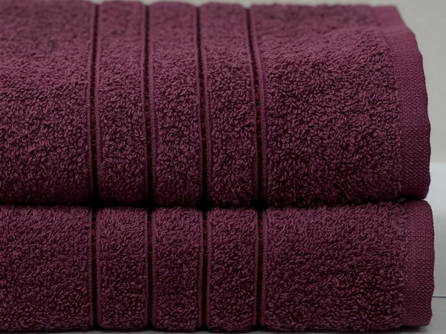 Полотенце махровое 50x90 Ecotton Малиновое 420