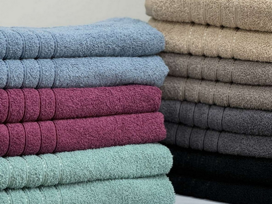 Полотенце махровое 50x90 Ecotton Малиновое 420