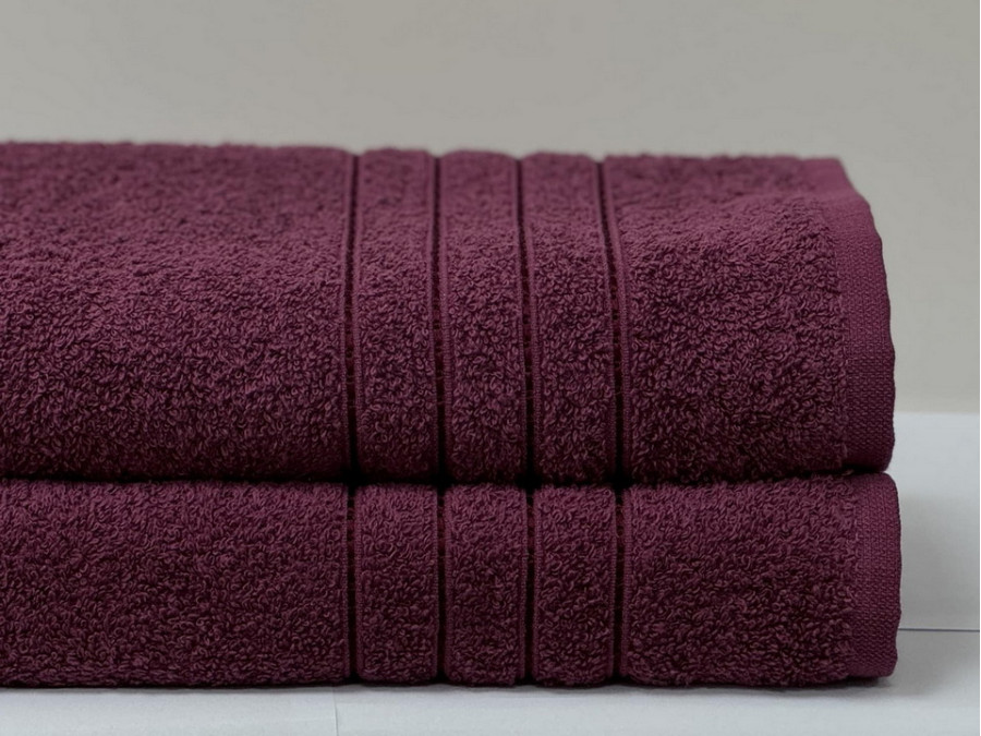 Полотенце махровое 50x90 Ecotton Малиновое 420