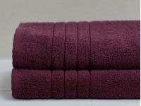 Полотенце махровое 70x140 Ecotton Малиновое 420