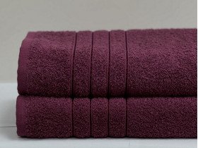 Полотенце махровое 70x140 Ecotton Малиновое 420