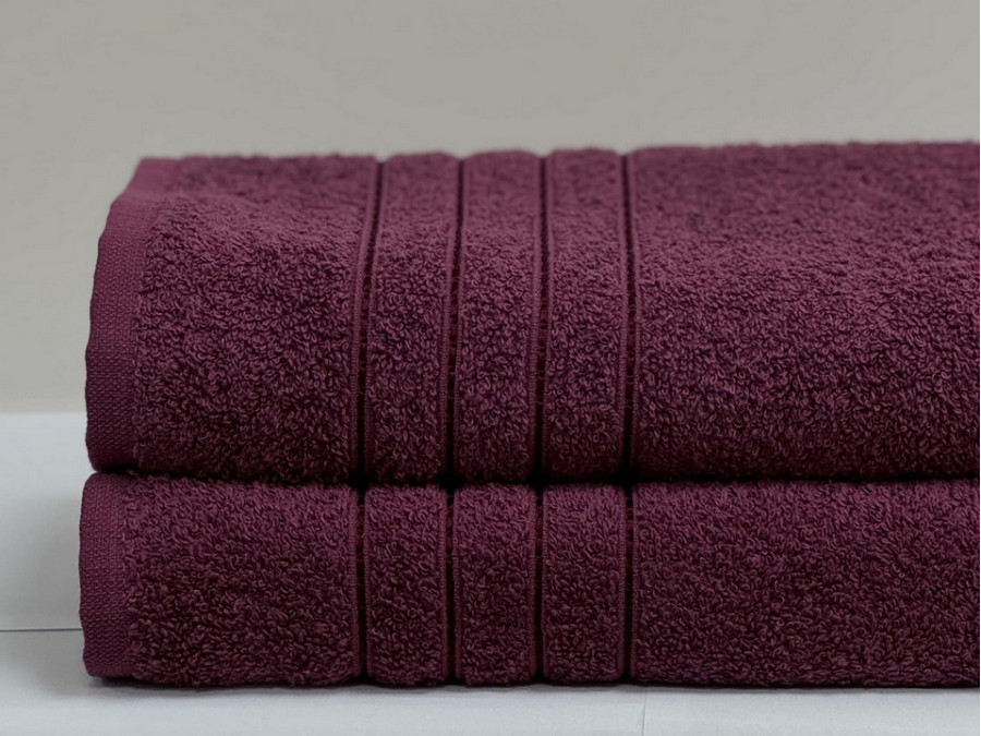 Полотенце махровое 50x90 Ecotton Малиновое 420