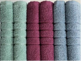 Полотенце махровое 50x90 Ecotton Малиновое 420