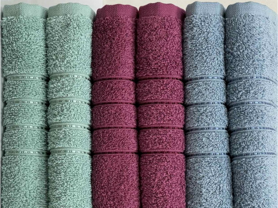 Полотенце махровое 50x90 Ecotton Малиновое 420
