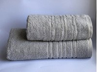 Рушник махровий 70x140 Ecotton Сірий 550