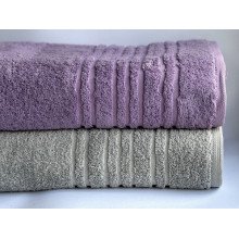 Полотенце махровое 70x140 Ecotton Серое 550