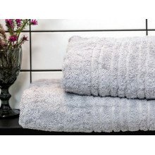 Полотенце махровое 70x140 Ecotton Серое 550