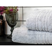 Полотенце махровое 70x140 Ecotton Серое 550