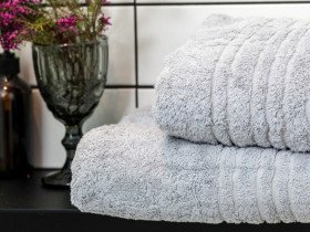 Полотенце махровое 50x100 Ecotton Серое 550