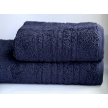 Полотенце махровое 50x100 Ecotton Темно синее 550