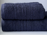 Полотенце махровое 70x140 Ecotton Темно синее 550