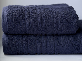Полотенце махровое 70x140 Ecotton Темно синее 550