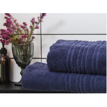 Рушник махровий 50x100 Ecotton Темно синій 550
