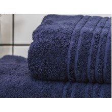 Полотенце махровое 70x140 Ecotton Темно синее 550