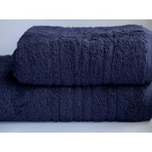 Полотенце махровое 70x140 Ecotton Темно синее 550