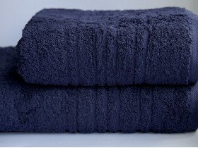 Полотенце махровое 70x140 Ecotton Темно синее 550