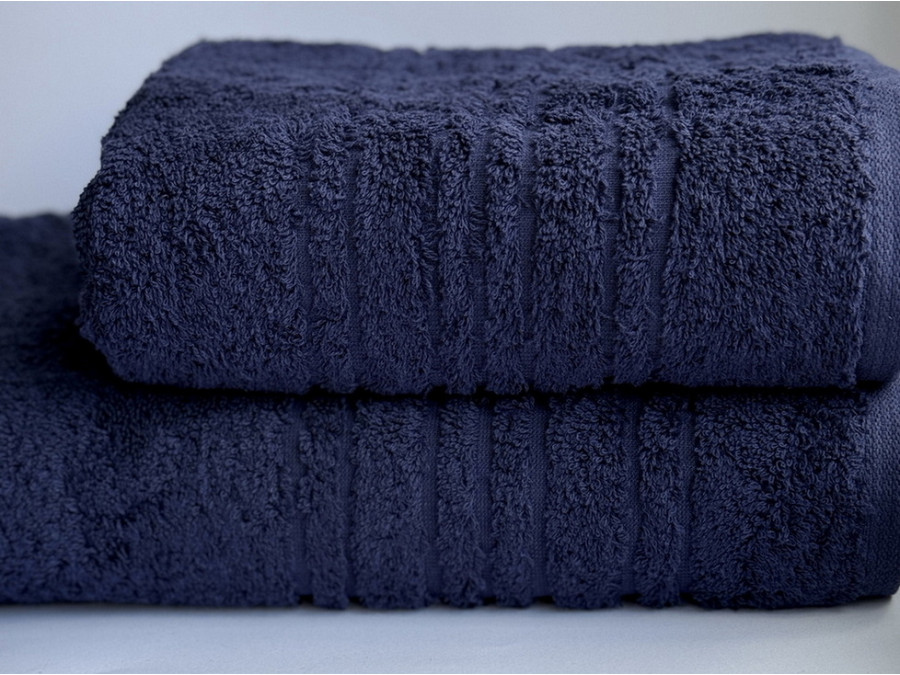 Рушник махровий 50x100 Ecotton Темно синій 550