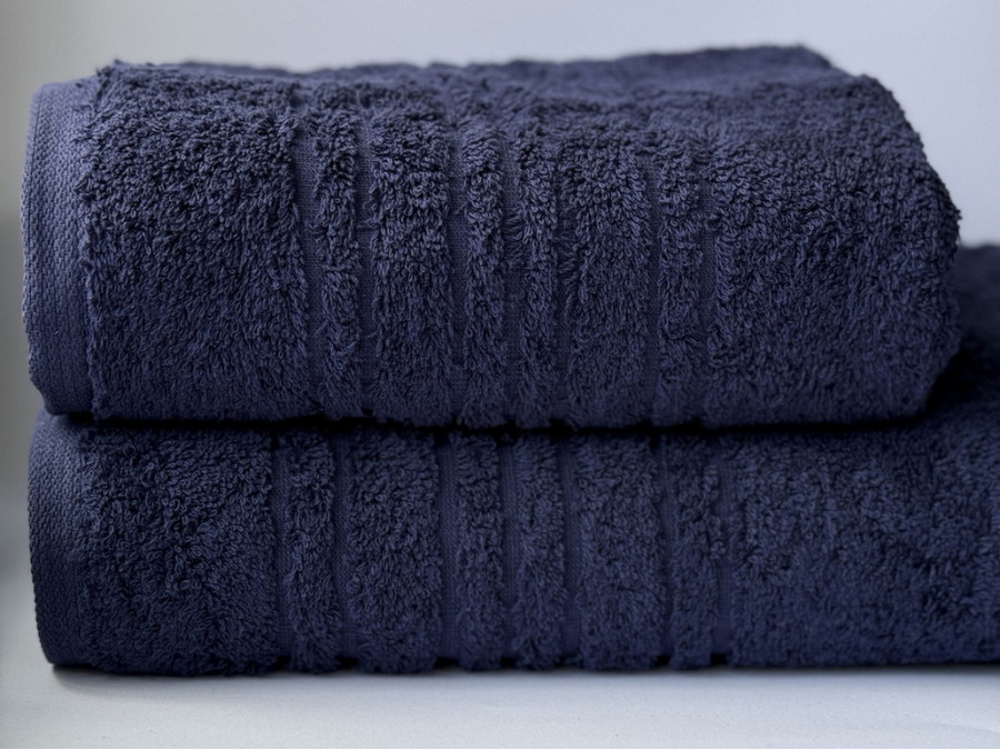 Рушник махровий 50x100 Ecotton Темно синій 550