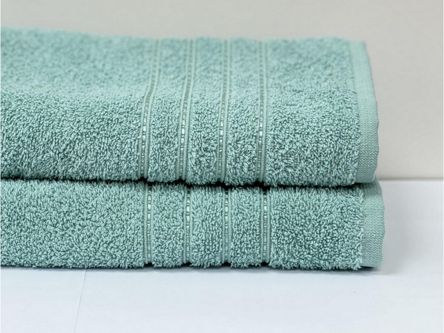 Полотенце махровое 50x90 Ecotton Зеленое 420