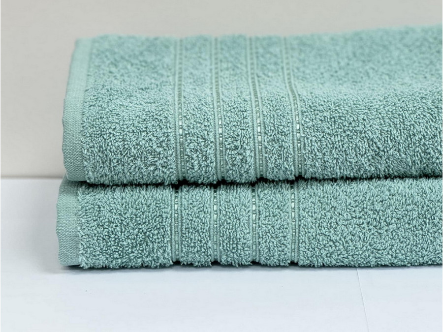 Полотенце махровое 50x90 Ecotton Зеленое 420