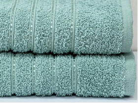 Полотенце махровое 70x140 Ecotton Зеленое 420