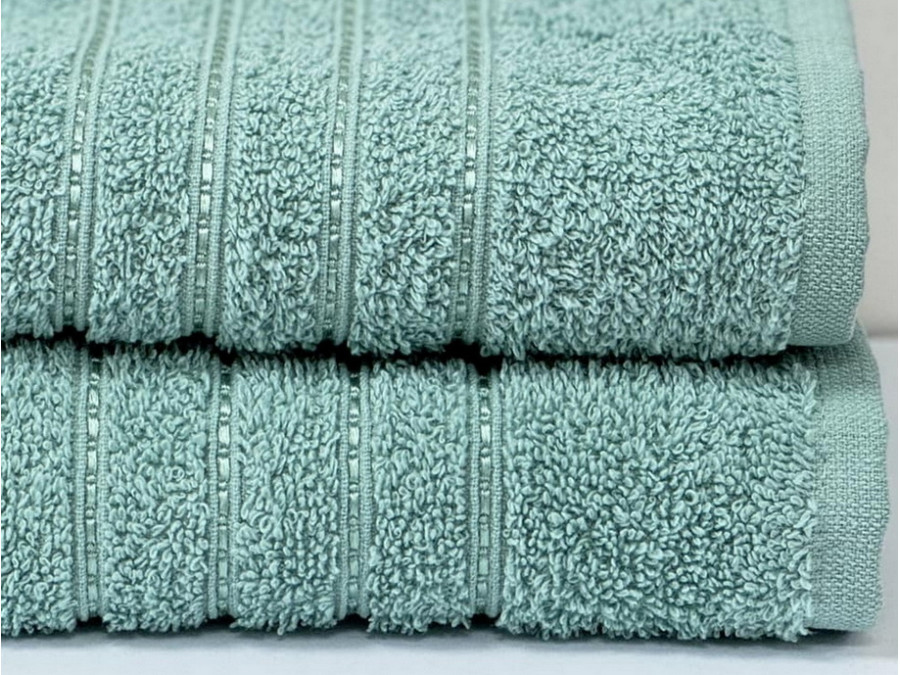 Полотенце махровое 70x140 Ecotton Зеленое 420