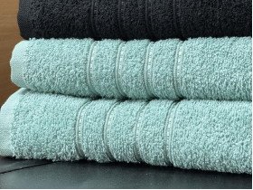 Полотенце махровое 70x140 Ecotton Зеленое 420