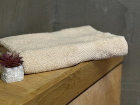 Полотенце махровое 50x80 Узтекс Бежевое