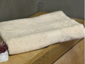 Полотенце махровое 50x80 Узтекс Бежевое