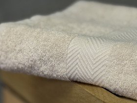 Полотенце махровое 50x80 Узтекс Бежевое