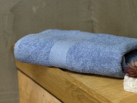 Полотенце махровое 50x80 Узтекс Голубое